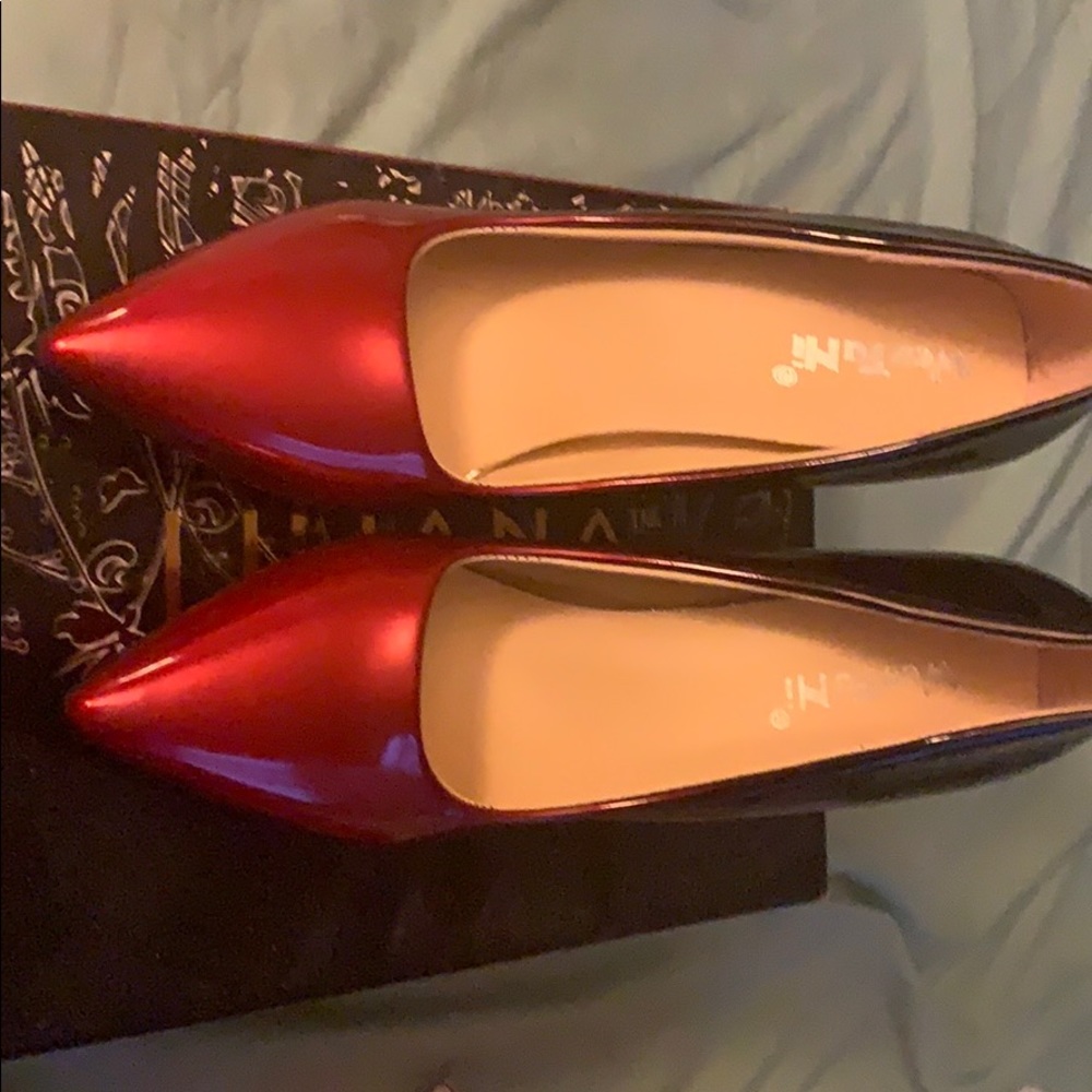 Brand New Ombré heals. Red and black.